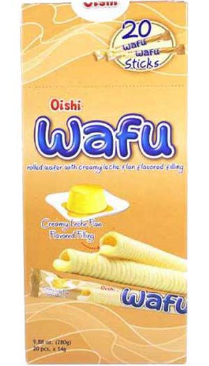 Oishi Wafu Wafer Leche Flan 20s